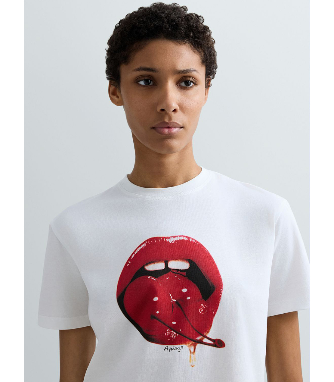 コットンジャージーPOP ART Tシャツ 詳細画像 ホワイト 5